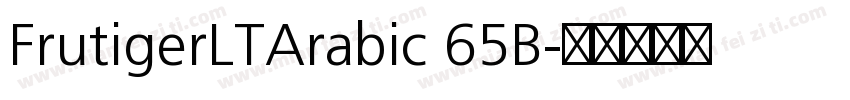 FrutigerLTArabic 65B字体转换